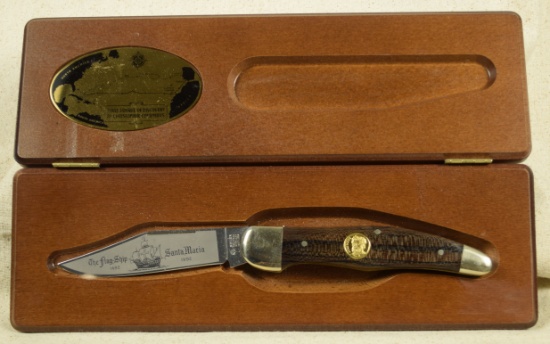 1492-1992 1st Voyage of Chris Columbus Knife with Box
