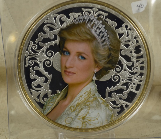 1997 Silver & Gold Plated Princess Diana Cameo
