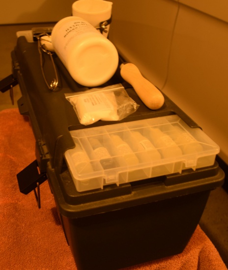 Gold Testing Kit used to measure metal purities with Eye Glass