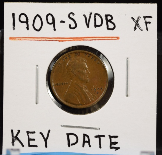 1909-S VDB Lincoln Cent XF