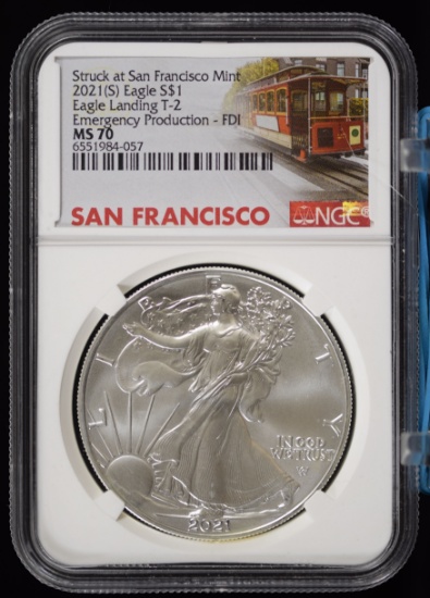 2021-S ASE NGC MS-70 T2 Emergency Issue