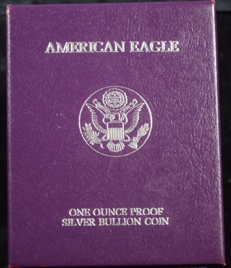 1986 Proof American Silver Eagle Original Box