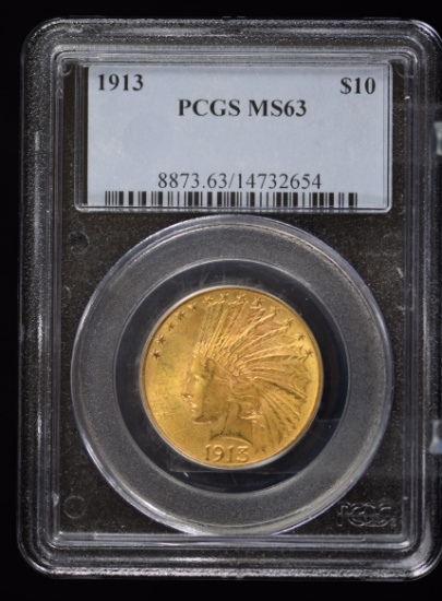 1913 $10 Gold Indian PCGS MS-63
