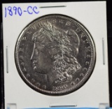 1890-CC Morgan Dollar AU