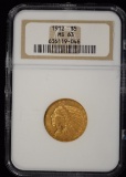 1912 $5 Gold Indian NGC MS-63