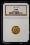 1927 $2.5 Gold Indian NGC MS-64