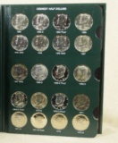 Kennedy Half Book 1964-2001 Complete 23 Silver Coins