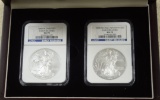 ASE 2008-W & 2008-W ER NGC MS70 & NGC MS70 REV 07