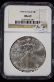 1996 American Silver Eagle NGC MS-69 Tough Date