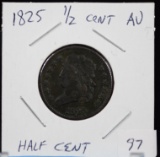 1825 Half Cent AU