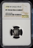 1998-W $10 Platinum Eagle NGC PF-70 Ultra Cameo