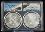 2021 ASE Type 1&2 PCGS MS-70 Set
