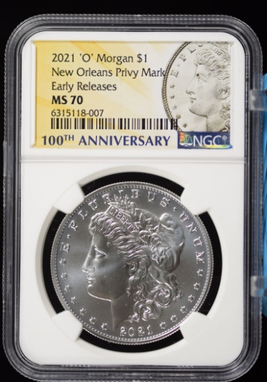 2021-O Morgan Commemorative NGC MS-70