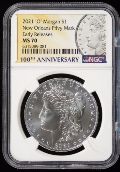 2021-O Morgan Commemorative NGC MS-70