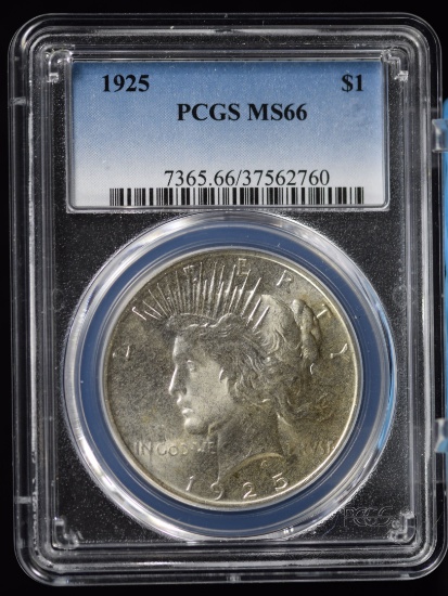 1925 Peace Dollar PCGS MS-66
