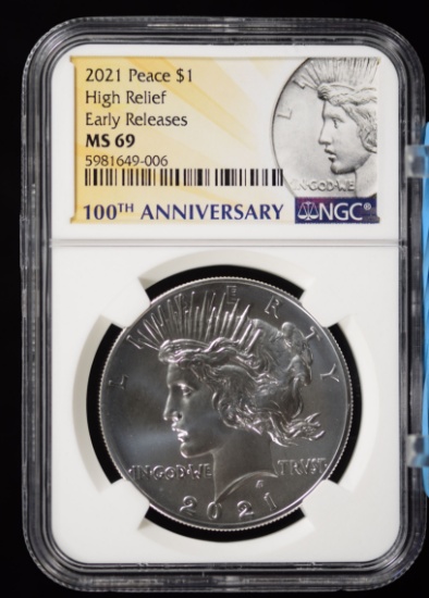 2021 Peace Commemorative NGC MS-70