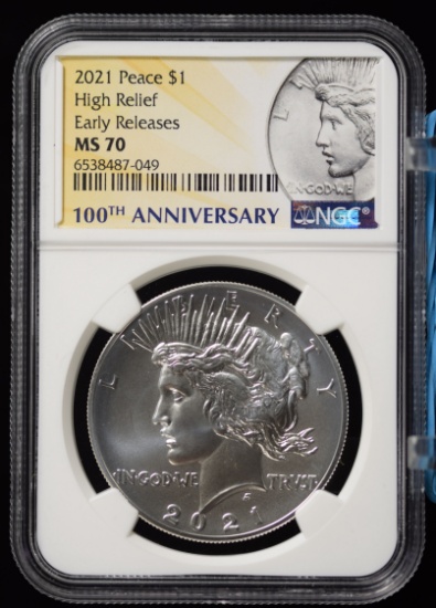 2021 Peace Commemorative NGC MS-70