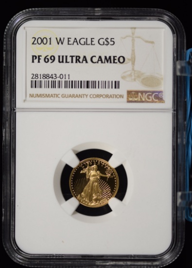 2001-W $5 Proof Gold Eagle NGC PF-69 UC