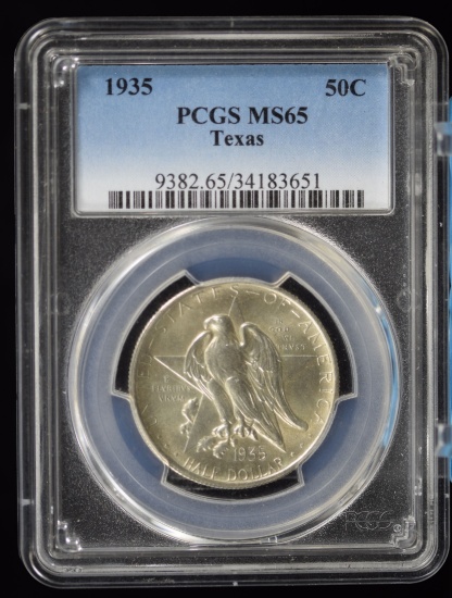 1935 Texas Commem Half Dollar PCGS MS-65