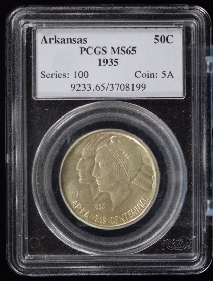 1935 Arkansas Commem Half Dollar PCGS-65 Older Holder