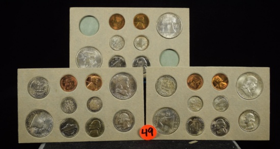 1949 US Complete Mint Set All 3 Mints 5K minted