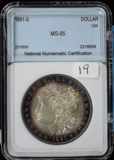 1891-S Morgan Dollar NNC MS-65