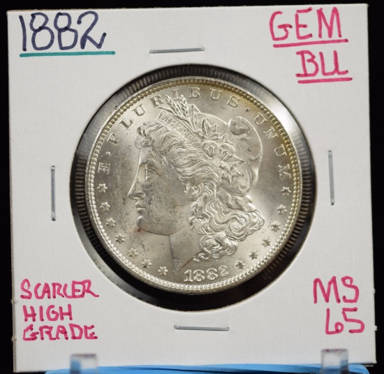 1882 Morgan Dollar MS65 Scarce Grade