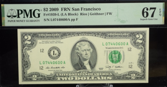 $2 2009 FRSN San Francisco L07440600 PMG67EPQ Superb