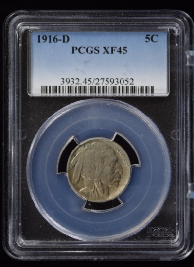 1916-D Buffalo Nickel PCGS XF-45