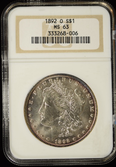 1892-O Morgan Dollar NGC MS-63