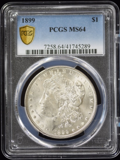 1899 Morgan Dollar PCGS MS-64 Gold Shield