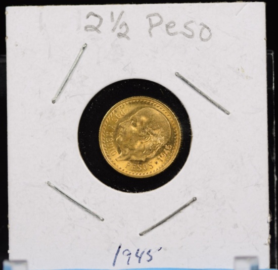 1945 Gold 2.5 Peso