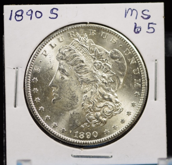 1890-S Morgan Dollar MS65