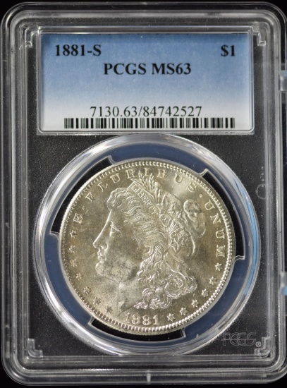 1881-S Morgan Dollar PCGS MS-63