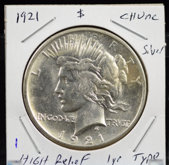 1921 Peace Dollar High Relief UNC