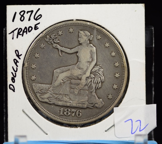1876 Trade Dollar Fine