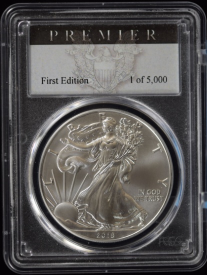 2018 American Silver Eagle PCGS Ms-70 1st Edition