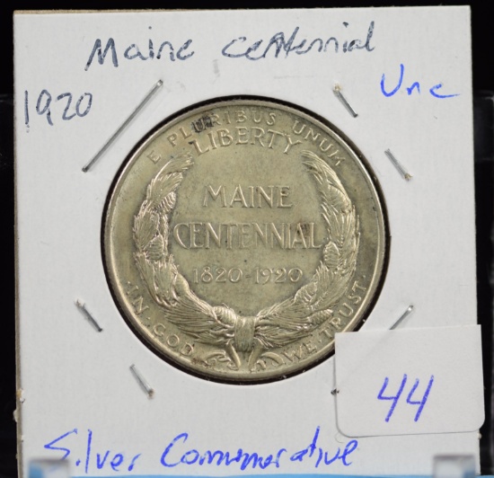 1920 Maine Commem Half Dollar UNC