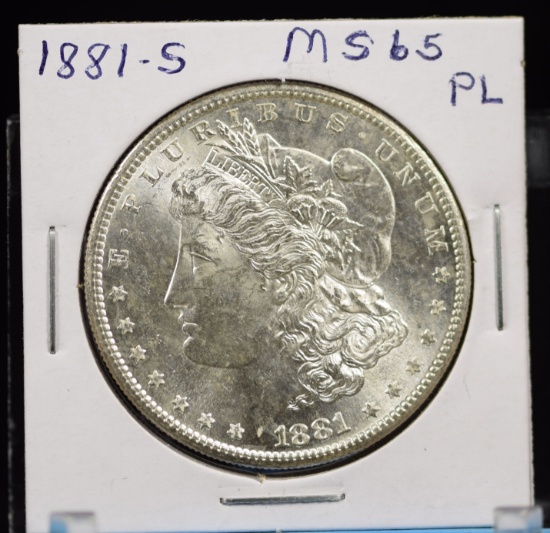 1881-S Morgan Dollar MS65 PL