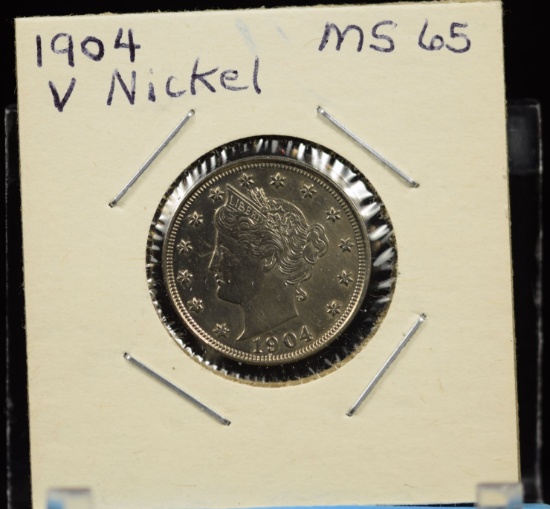 1904 V-Nickel MS65