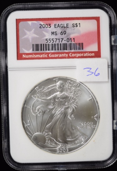 2003 ASE Limited Red Label NGC MS-69