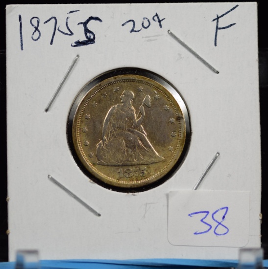 1875-S Twenty Cent Fine