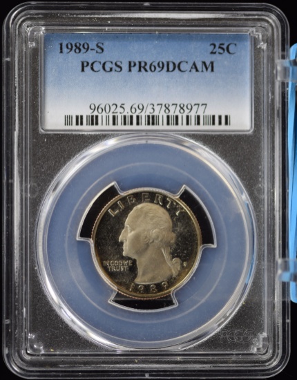 1989-S Washington Quarter PCGS PR-69 DCAM