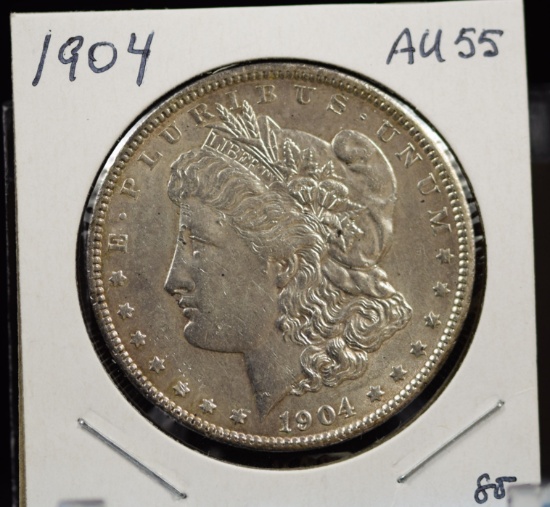 1904 Morgan Dollar AU55