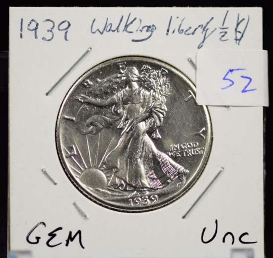1939 Walking Half Dollar UNC