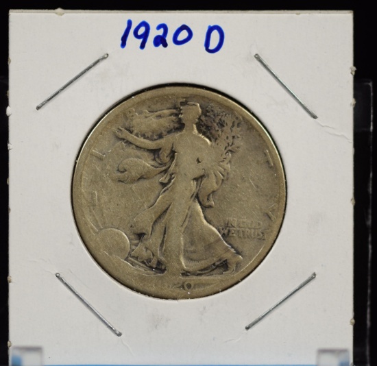 1920-D Walking Half Dollar G