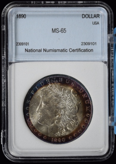 1890-O Morgan Dollar NNC MS-65