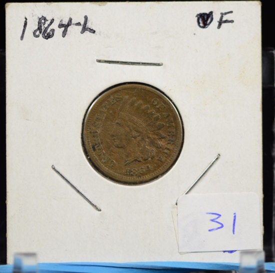 1864-L Indian Head Cent Fine