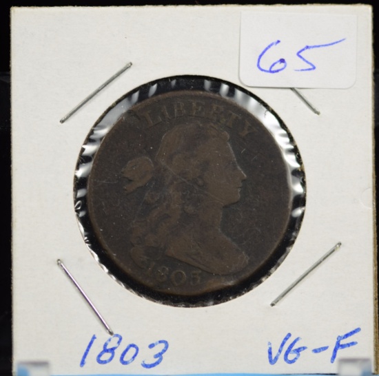 1803 Bust Copper Large Cent VG