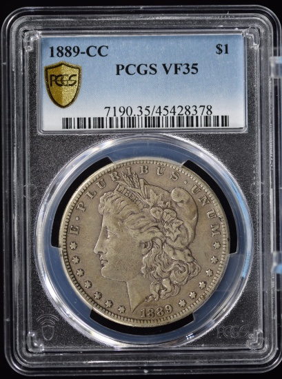 1889-CC Morgan Dollar PCGS VF-35 Rare